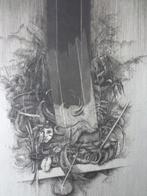 verfijnde ets Dominique Sosolic Improvisation Végétale, Antiek en Kunst, Ophalen of Verzenden