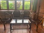 Retro rotan salon, Tuin en Terras, Ophalen, Gebruikt, Rotan