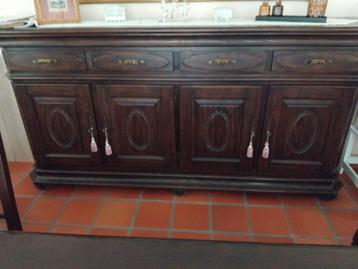 volledige eetkamer met 6 stoelen, Enlèvement, Utilisé, Klassiek, 4 à 6 chaises