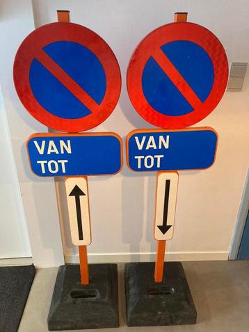 Parkeerborden E1 - Verkeersborden te huur, krijtstift incl., Doe-het-zelf en Bouw, Ophalen of Verzenden