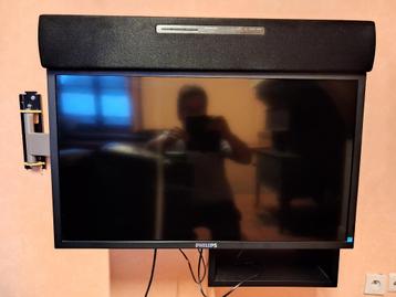 télévision Philips avec bare son Panasonic et bras mural beschikbaar voor biedingen