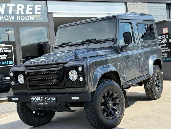 Land Rover Defender 2.4D Turbo VERSION 90 TVAC*BTWIN GARANTI, Auto's, Land Rover, Bedrijf, Te koop, 4x4, Lederen bekleding, Metaalkleur