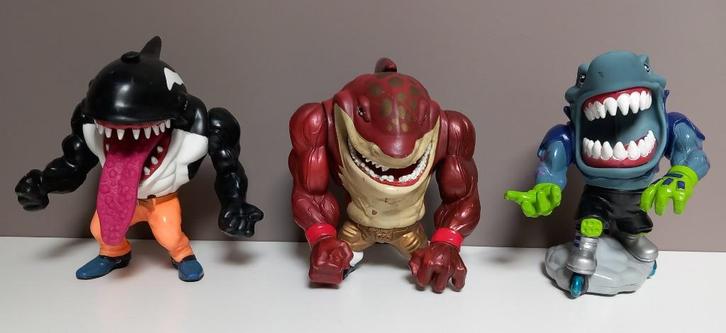 Vintage speelgoed jaren 80/90 - Street Sharks, Extr Dino,..., Verzamelen, Speelgoed, Gebruikt, Ophalen