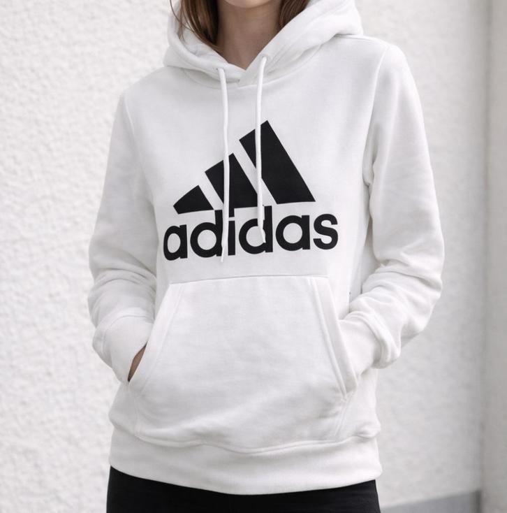 Lieve Adidas hoodie maat S, Kleding | Dames, Sportkleding, Zo goed als nieuw, Hardlopen of Fietsen, Maat 36 (S), Wit, Ophalen of Verzenden