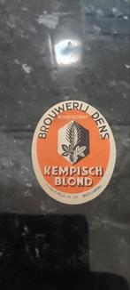 Oud bieretiket br ST Antonius Dens Booischot Kempisch blond, Verzamelen, Ophalen of Verzenden