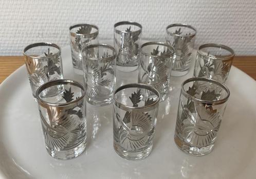 10 borrelglaasjes, Verzamelen, Glas en Drinkglazen, Zo goed als nieuw, Borrel- of Shotglas, Ophalen of Verzenden