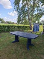 Tuintafel in plastiek, Tuin en Terras, Ophalen, Gebruikt, Ovaal, Plastic
