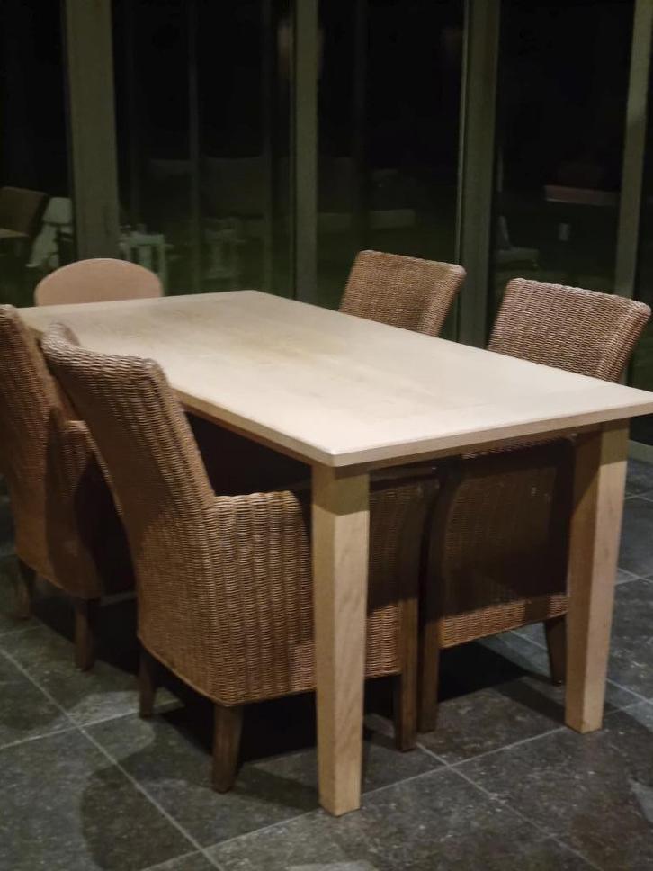 TAFEL EN STOELEN (zetels), Huis en Inrichting, Tafels | Eettafels, Ophalen