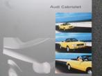 Audi Cabrio 1997 map met 2 Brochures, Boeken, Auto's | Folders en Tijdschriften, Verzenden, Audi