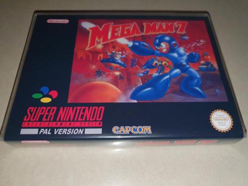 Mega Man 7 SNES Game Case, Games en Spelcomputers, Games | Nintendo Super NES, Zo goed als nieuw, Verzenden