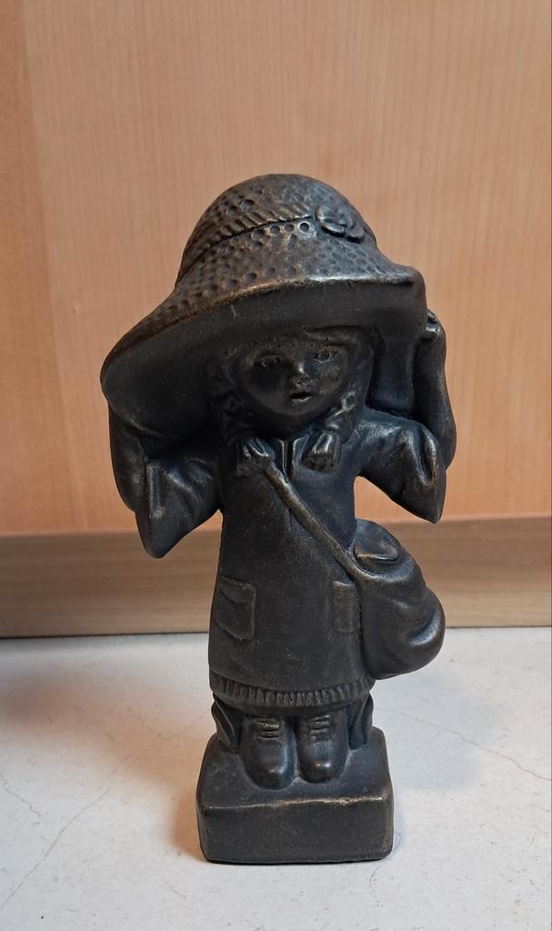 Vintage bronzen beeldje, Verzamelen, Beelden en Beeldjes, Zo goed als nieuw, Ophalen of Verzenden