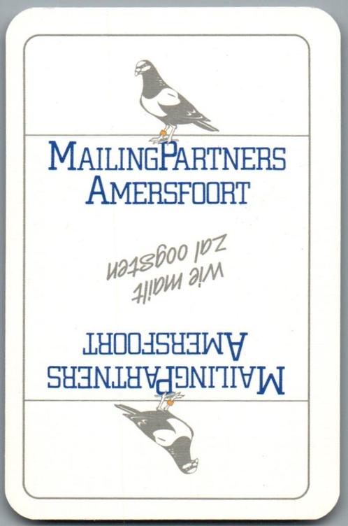 speelkaart - LK12792 - Mailingpartners Amersfoort, Verzamelen, Speelkaarten, Jokers en Kwartetten, Zo goed als nieuw, Speelkaart(en)