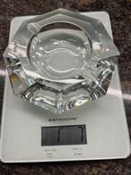 Achthoekige wit kristallen asbak getekend VSL, Antiek en Kunst, Ophalen of Verzenden