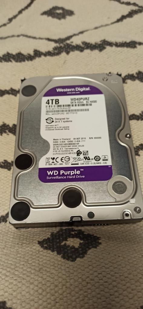 Disque dur Western Digital de 4 To, Computers en Software, Harde schijven, Gebruikt, Desktop, Intern, HDD, SATA, Ophalen of Verzenden