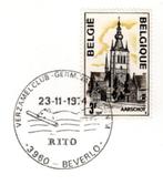 België : 23-11-1974 : Geïllustreerde stempel #@ BEVERLO @#, Met envelop, Frankeerzegel, Ophalen of Verzenden, Gestempeld