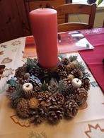 Kerstkrans met kaars op staander, Ophalen, Gebruikt