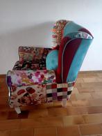 2 fauteuils à oreilles vintage, Maison & Meubles, Fauteuils, Comme neuf, Vintage, Enlèvement, Tissus