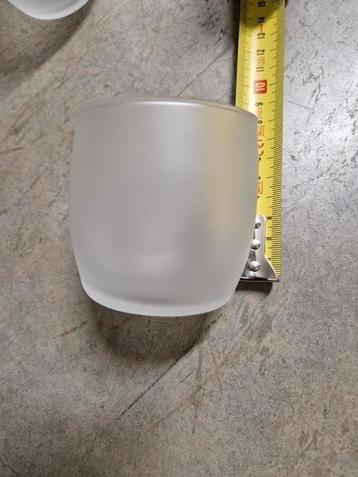 Theeglaasjes/aperitiefglaasjes mat glas 7 stuks 7 cm hoog beschikbaar voor biedingen