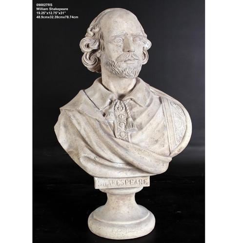 Buste de William Shakespeare 79 cm - Buste de William Shakes, Collections, Musique, Artistes & Célébrités, Neuf, Enlèvement ou Envoi