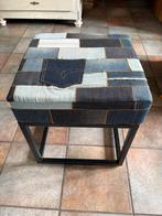 Tabouret in jeans, Huis en Inrichting, Krukjes, Ophalen, Zo goed als nieuw
