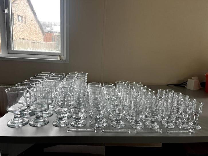 Glazen set Holmegaard Danske skibsglas, Antiek en Kunst, Antiek | Glaswerk en Kristal, Ophalen