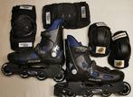 Rollerblades inclusief bescherming Maat 42,50, Comme neuf, Bauer, Hommes, Enlèvement