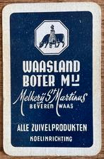Speelkaart MELKERIJ ST MARTINUS/Beveren Waas, Verzamelen, Speelkaarten, Jokers en Kwartetten, Ophalen of Verzenden, Zo goed als nieuw