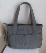 Kipling grand shopper grijs 3 vakken + aap, Ophalen of Verzenden, Gebruikt, Grijs, Shopper