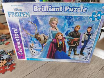Puzzel Frozen 104 stukken beschikbaar voor biedingen