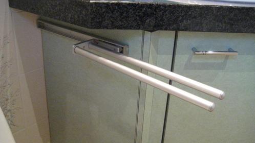 Badkameraccessoires, Doe-het-zelf en Bouw, Sanitair, Gebruikt, Wastafel, Chroom, Glas, Inox, Ophalen