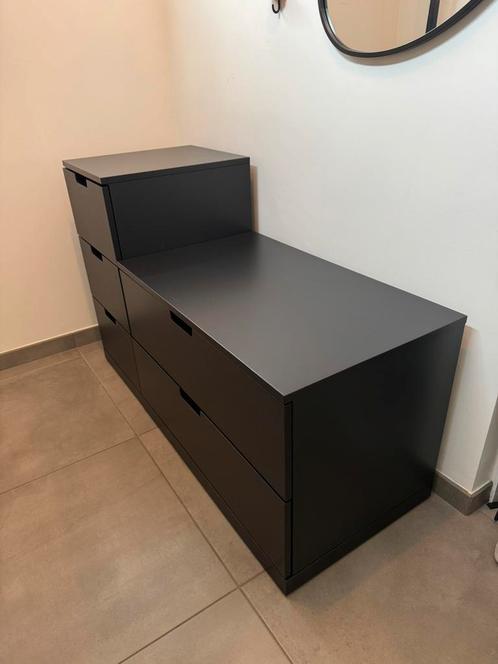 IKEA Nordli opbergsysteem met roede, Huis en Inrichting, Kasten | Ladekasten, Zo goed als nieuw, 150 tot 200 cm, 100 tot 150 cm
