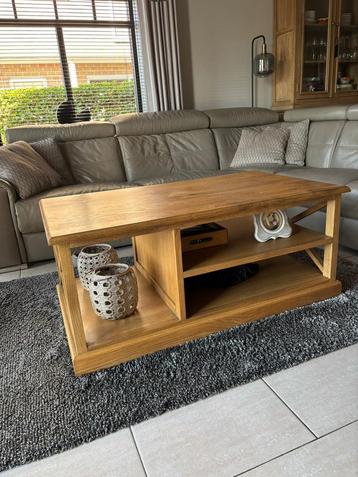 Eiken salontafel 120x70x50cm beschikbaar voor biedingen