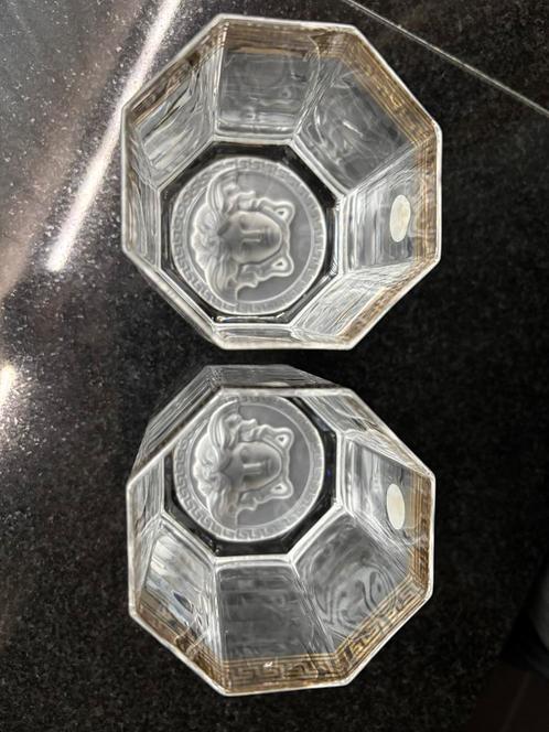 Versace Medusa D’or by Rosenthal,Germany 2 whisky glazen, Antiek en Kunst, Antiek | Glaswerk en Kristal, Ophalen
