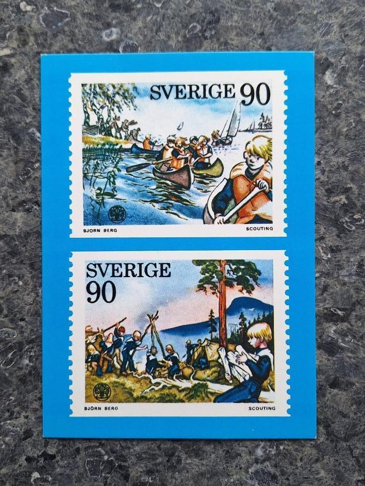 Bjorn Berg Scouts Scouting Zweden - Postkaart (1975), Verzamelen, Postkaarten | Themakaarten, Ongelopen, 1960 tot 1980, Kinderen