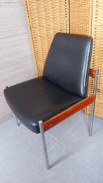 Vintage stoelen, Huis en Inrichting, Ophalen, Metaal, Zwart, Zo goed als nieuw