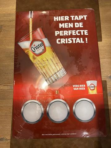 Cristal reclame bord beschikbaar voor biedingen