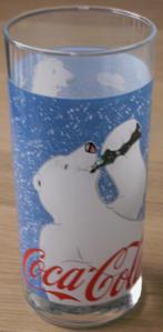 Verre d'hiver Coca Cola Ours polaire sur patins avec une bou, Collections, Enlèvement ou Envoi, Neuf