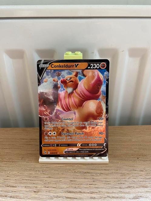 Conkeldurr V 040/078 - Pokemon Kaart, Hobby en Vrije tijd, Verzamelkaartspellen | Pokémon, Nieuw, Losse kaart, Foil, Ophalen of Verzenden
