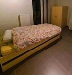 Eenpersoonsbed + kast (met matras en lattenbodem), Huis en Inrichting, Ophalen, Zo goed als nieuw