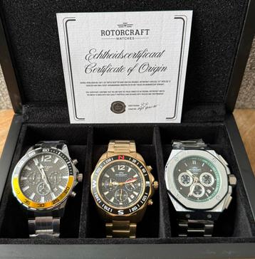 HORLOGEBOX ROTORCRAFT T.W.V.1517€! 💯%NIEUW, ORIGINEEL beschikbaar voor biedingen