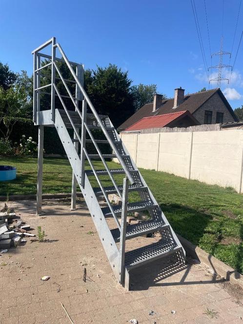 Bordestrap galvaniseerd staal - 162 cm hoogte, Doe-het-zelf en Bouw, Metalen, Zo goed als nieuw, Overige metalen, Ophalen