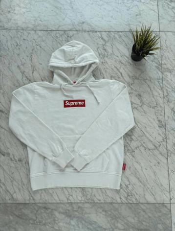 Supreme Hoodie White L beschikbaar voor biedingen
