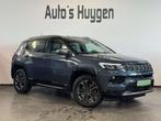 Jeep Compass PHEV 1.3 Turbo eAWD 80Th Anniversary (bj 2021), Auto's, Automaat, Gebruikt, 4 cilinders, Blauw