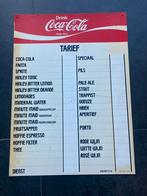 Coca cola plastieken prijslijst bord, Verzamelen, Reclamebord, Gebruikt, Ophalen