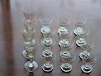 Lot 16 verres années 50, Ophalen of Verzenden, Zo goed als nieuw