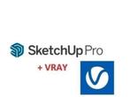 SketchUp Pro 2023 + V-RAY 6 | Win, Enlèvement, Neuf, Windows