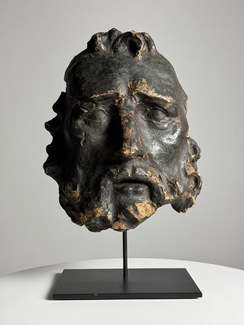 Sculptuur Hoofd Zeus / Hercules Engels antiek, Verzamelen, Beelden en Beeldjes, Ophalen
