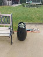 Zwarte bloempot, Tuin en Terras, Ophalen