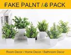 Set van 6 kleine kunstplanten | GRATIS LEVERING, Binnen, -, Verzenden, DER ROSE