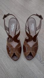 Damesschoenen bruin/suede/lak met naaldhakken, ANDERE, Pumps, Bruin, Ophalen of Verzenden